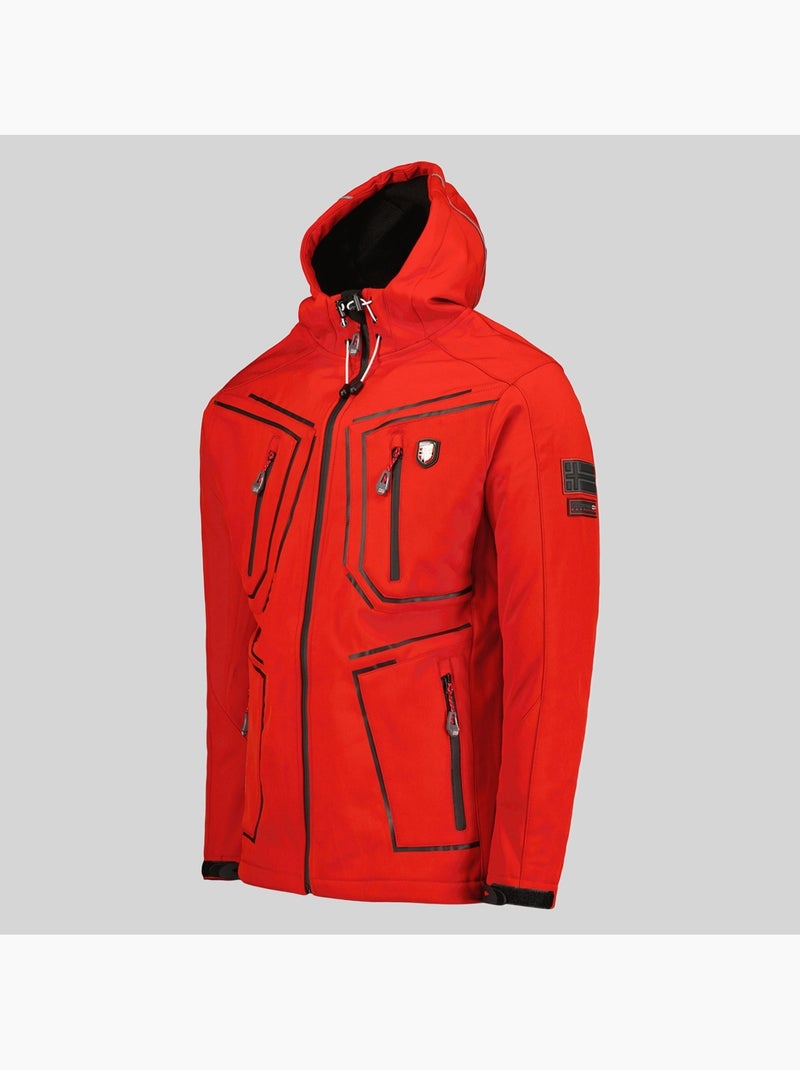 Casaco softshell com capuz topere – geographical norway Vermelho - Kiabi