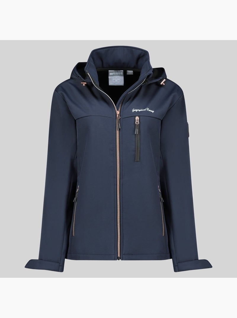 Casaco softshell com capuz tounia – geographical norway Azul-marinho - Kiabi