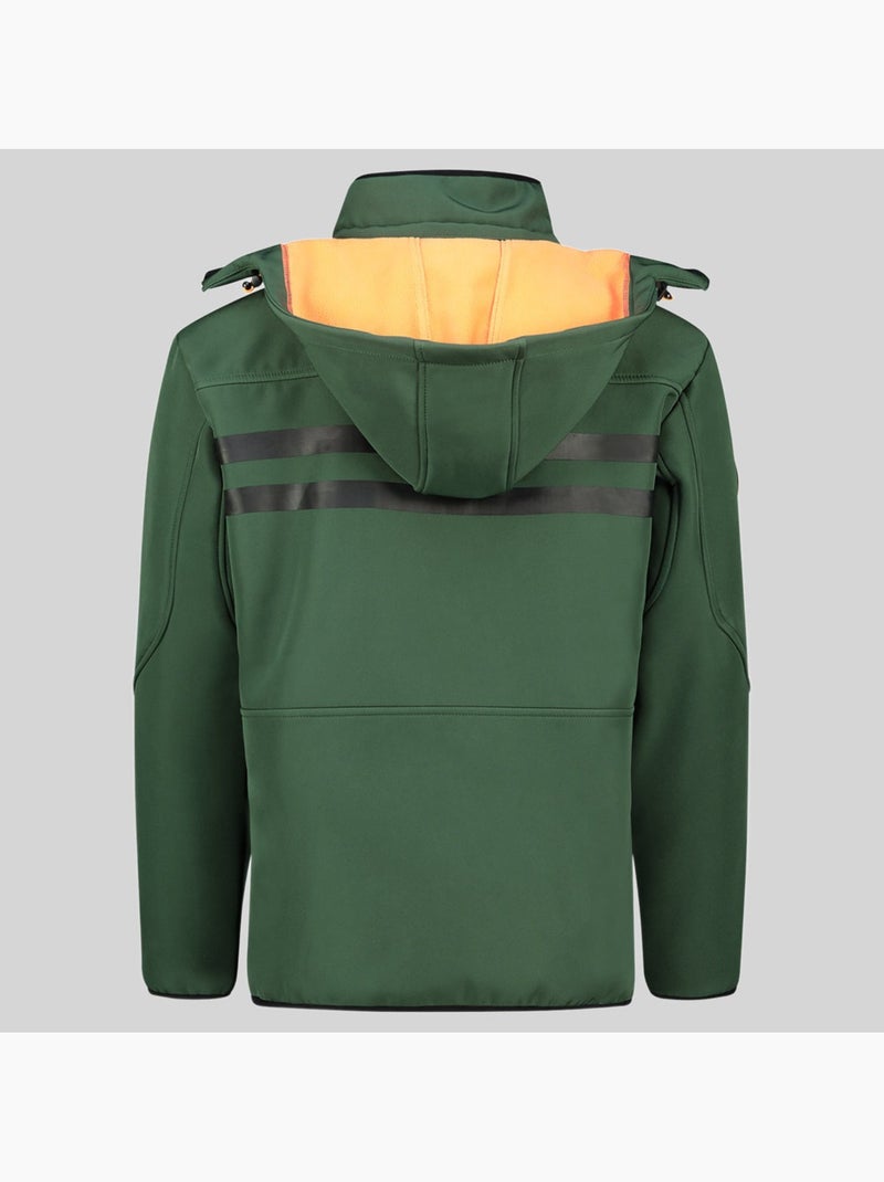Casaco softshell com capuz tramway – geographical norway Verde escuro - Kiabi
