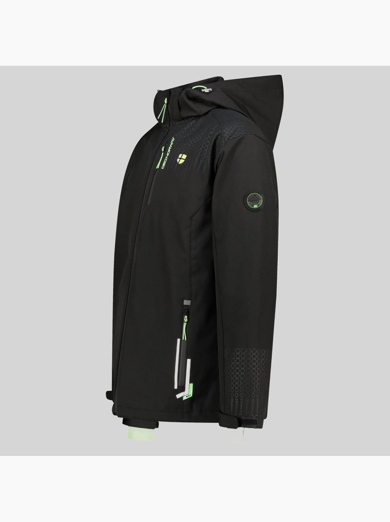 Casaco softshell com capuz trelino – geographical norway Preto Verde - Kiabi