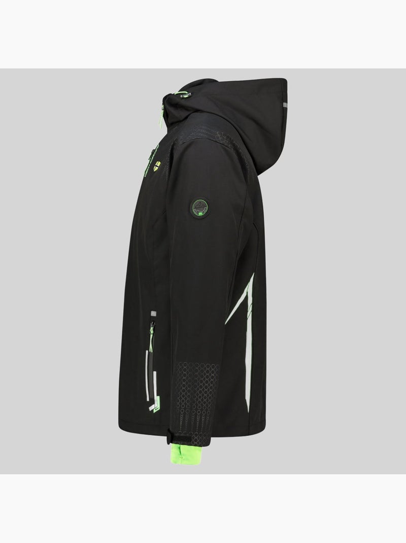 Casaco softshell com capuz trelino – geographical norway Preto Verde - Kiabi