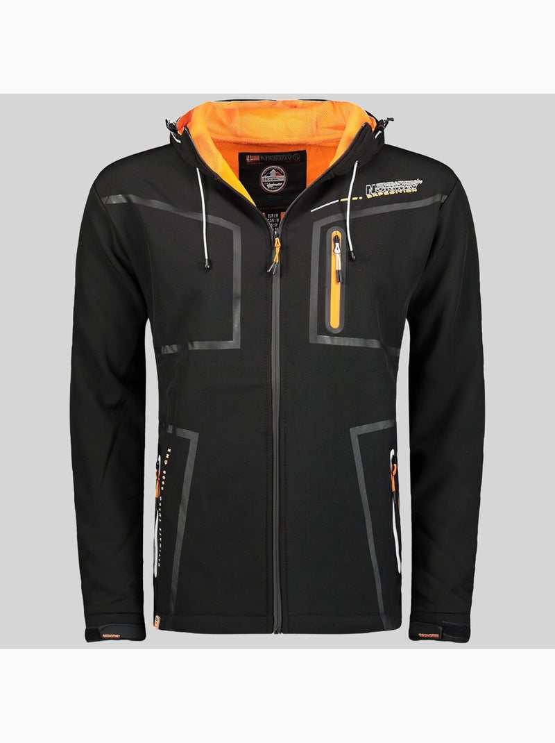 Casaco softshell com capuz truello – geographical norway Preto - Kiabi