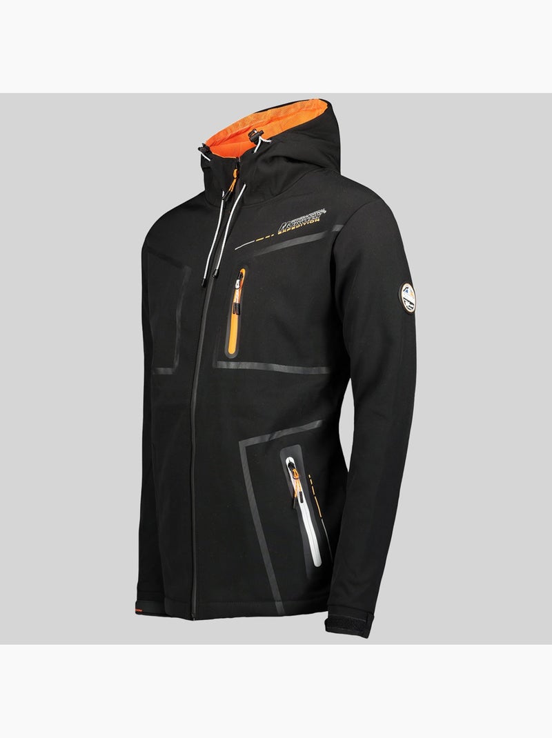 Casaco softshell com capuz truello – geographical norway Preto - Kiabi