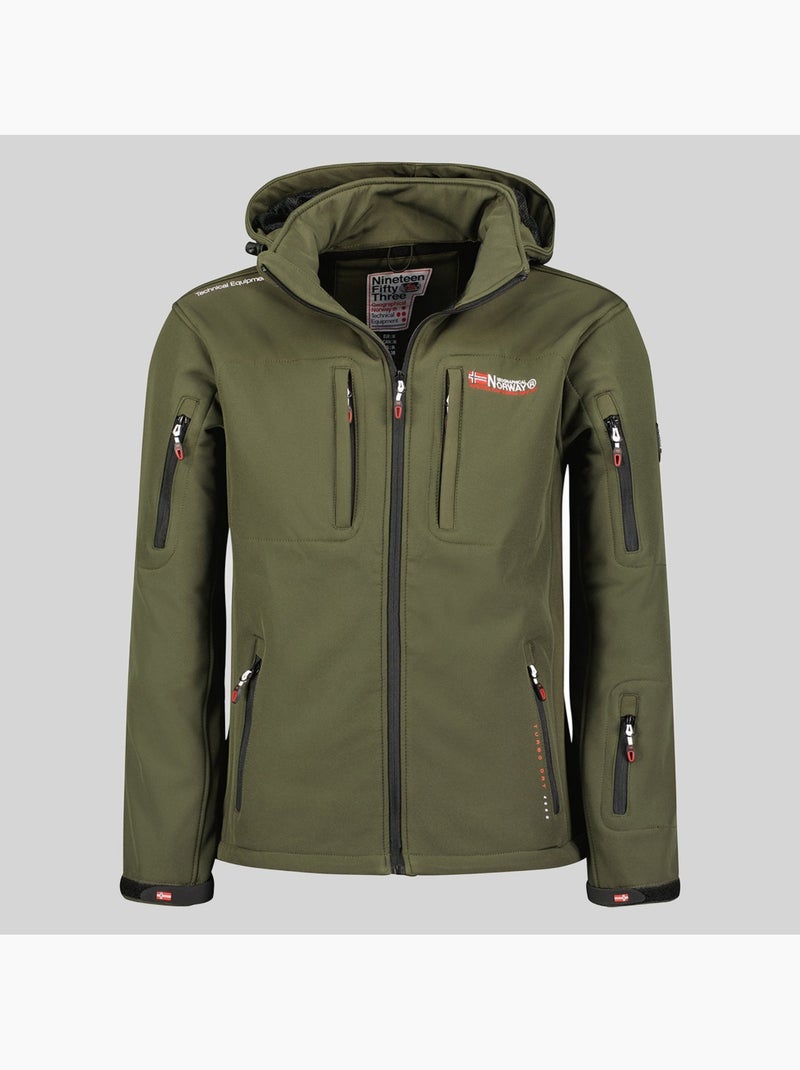 Casaco softshell com capuz tunar – geographical norway Cáqui - Kiabi