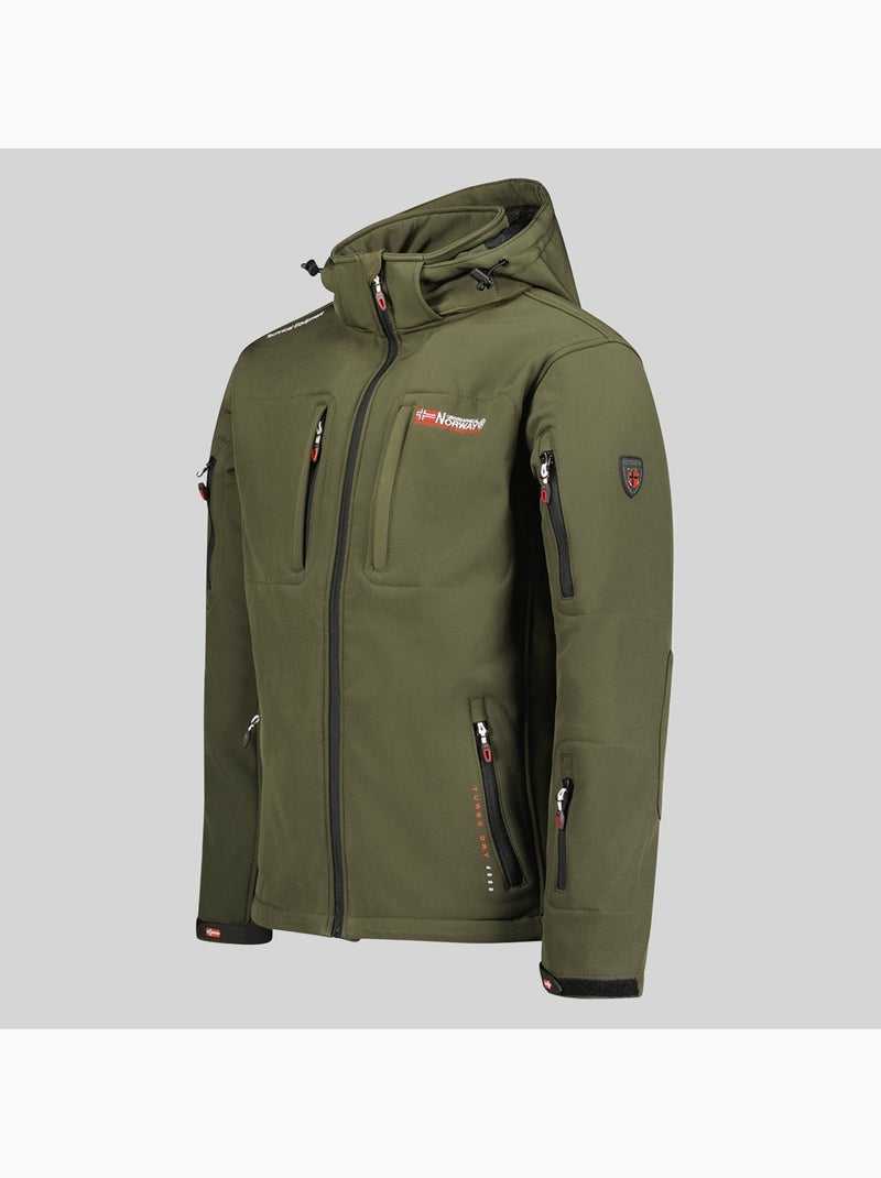 Casaco softshell com capuz tunar – geographical norway Cáqui - Kiabi