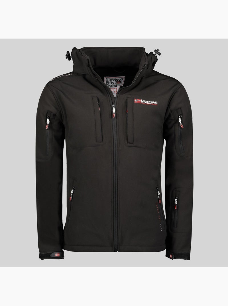 Casaco softshell com capuz tunar – geographical norway Preto - Kiabi