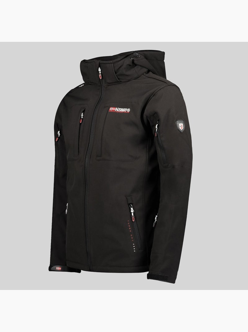 Casaco softshell com capuz tunar – geographical norway Preto - Kiabi
