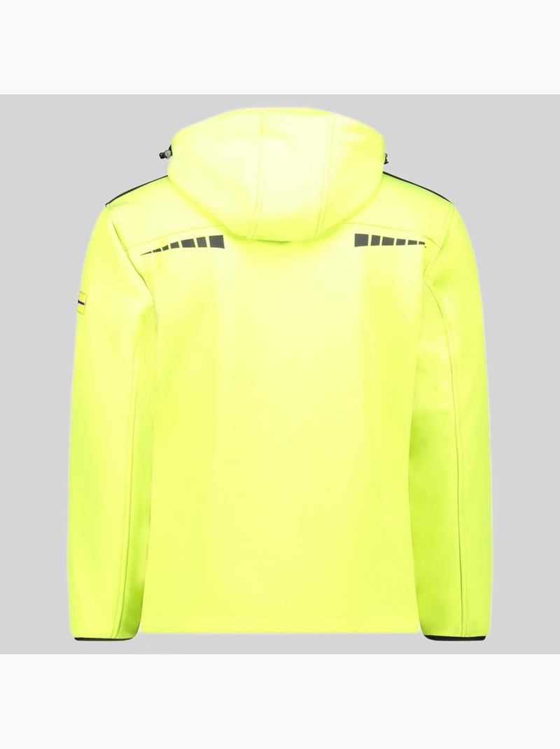 Casaco softshell com capuz twopac – geographical norway Amarelo-fluorescente - Kiabi