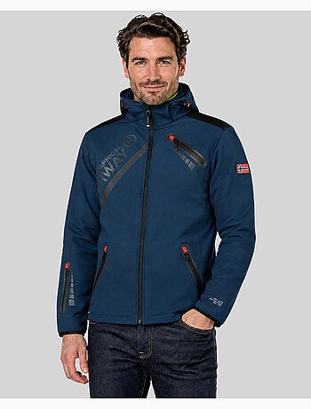 Casaco softshell com capuz twopac – geographical norway