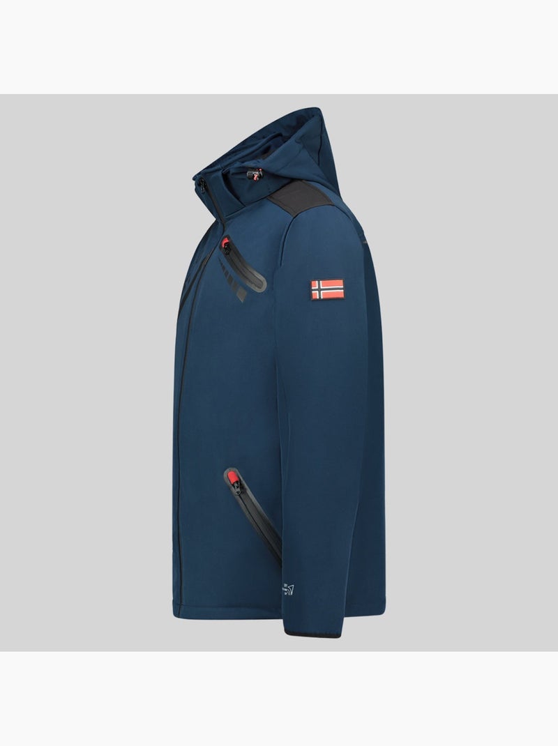 Casaco softshell com capuz twopac – geographical norway Azul-marinho - Kiabi