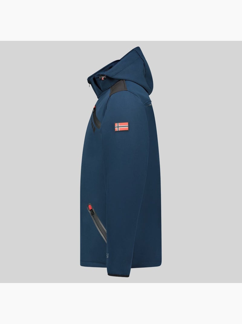 Casaco softshell com capuz twopac – geographical norway Azul-marinho - Kiabi