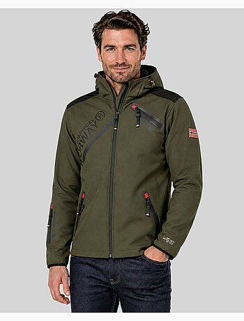Casaco softshell com capuz twopac – geographical norway