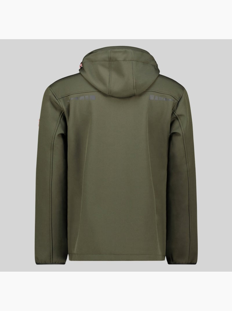 Casaco softshell com capuz twopac – geographical norway Cáqui - Kiabi