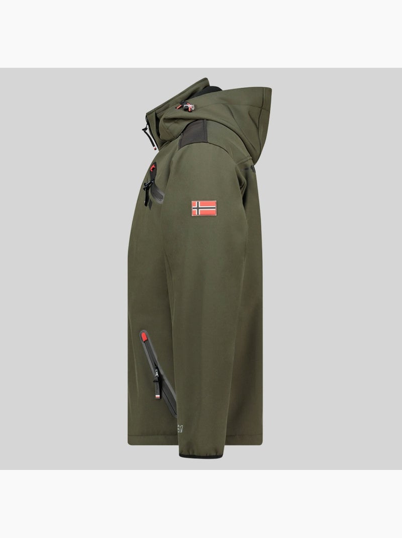 Casaco softshell com capuz twopac – geographical norway Cáqui - Kiabi