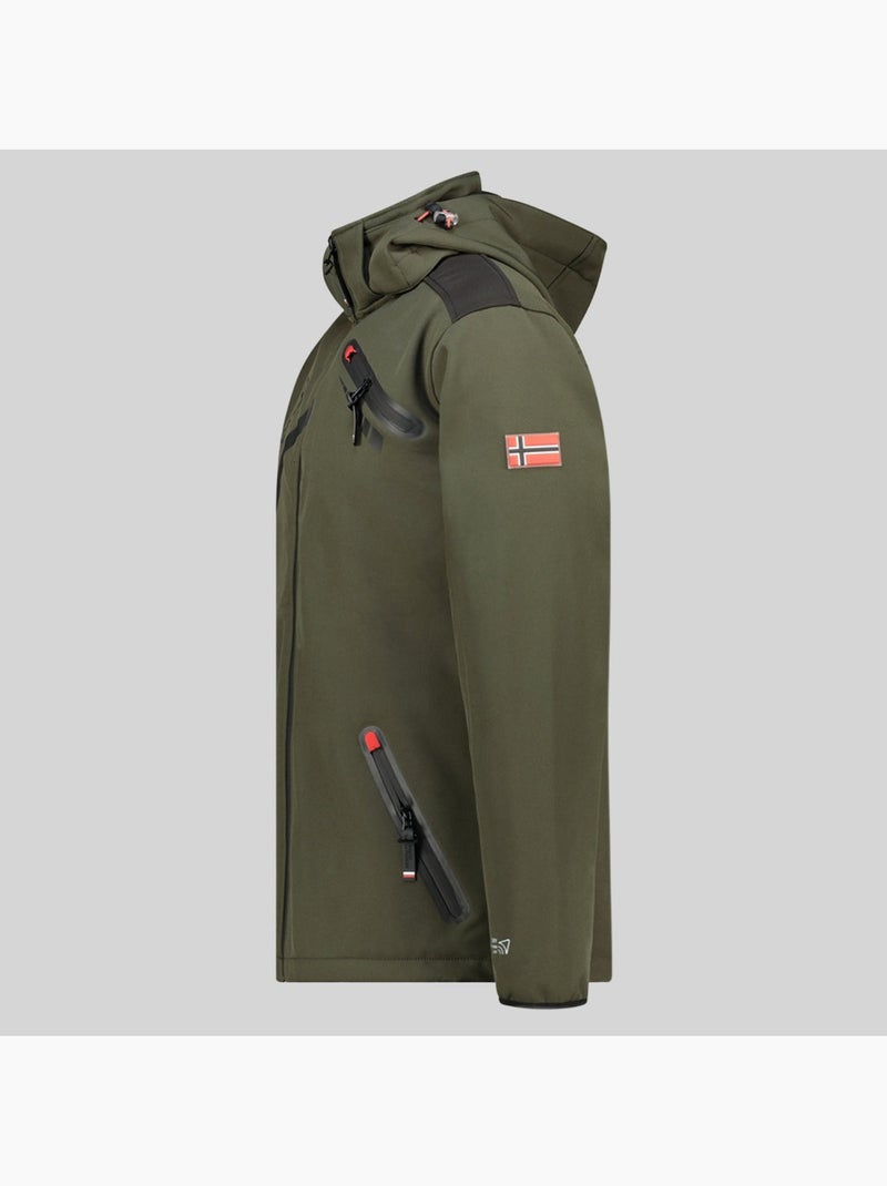 Casaco softshell com capuz twopac – geographical norway Cáqui - Kiabi