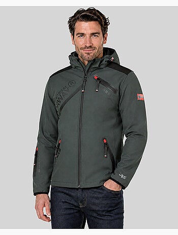 Casaco softshell com capuz twopac – geographical norway