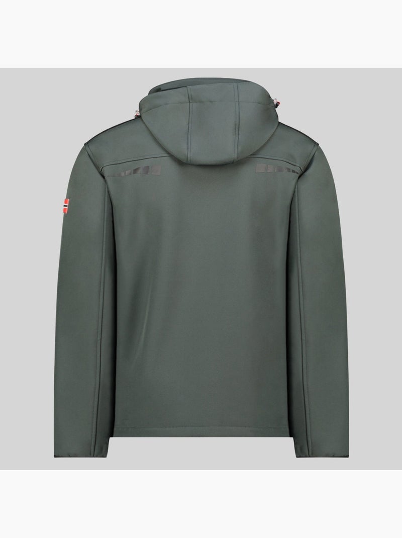 Casaco softshell com capuz twopac – geographical norway Cinza escuro - Kiabi
