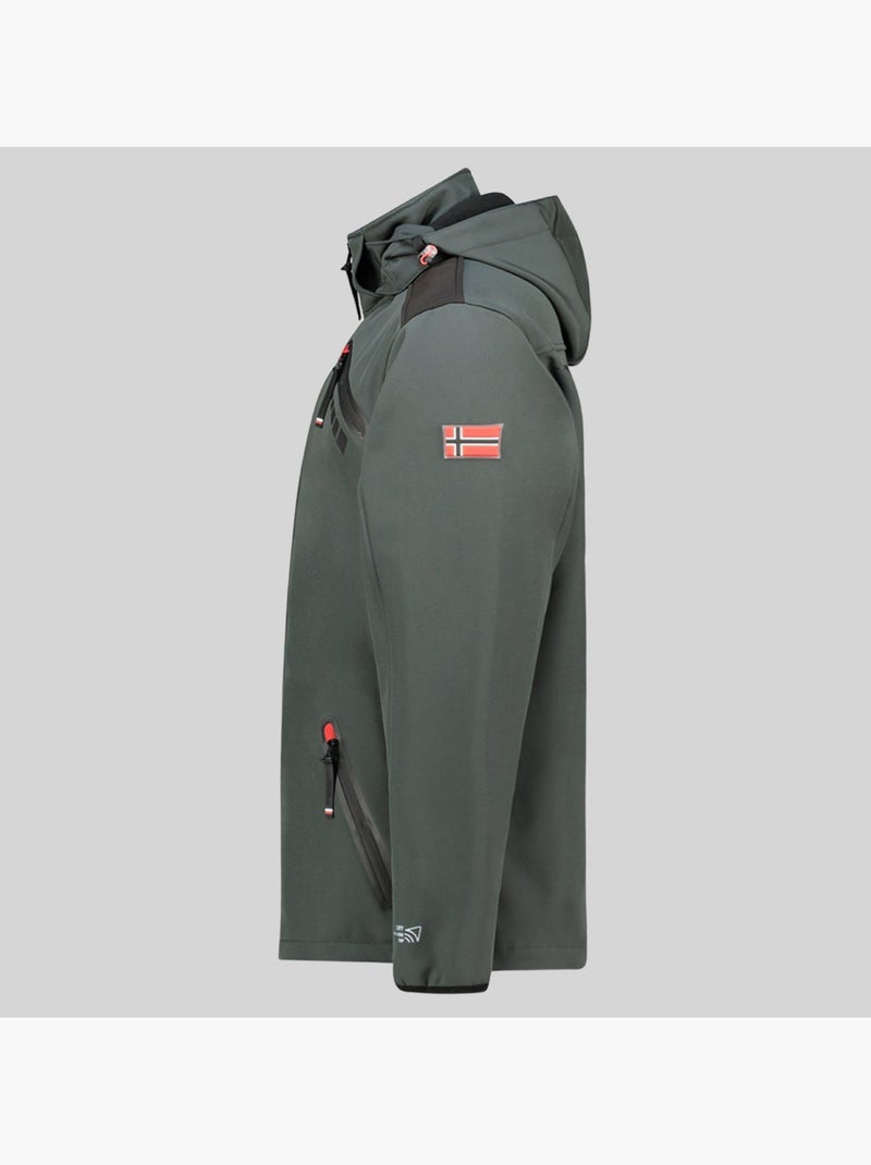 Casaco softshell com capuz twopac – geographical norway Cinza escuro - Kiabi