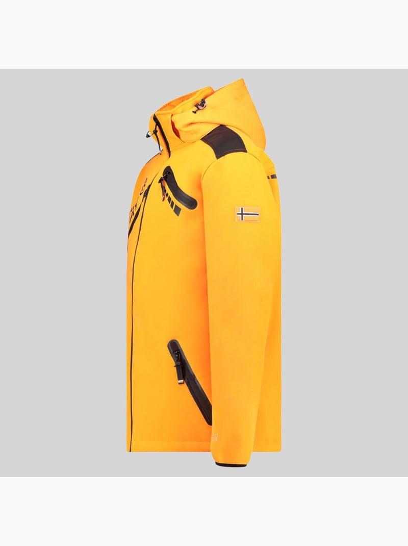 Casaco softshell com capuz twopac – geographical norway Laranja-fluo - Kiabi