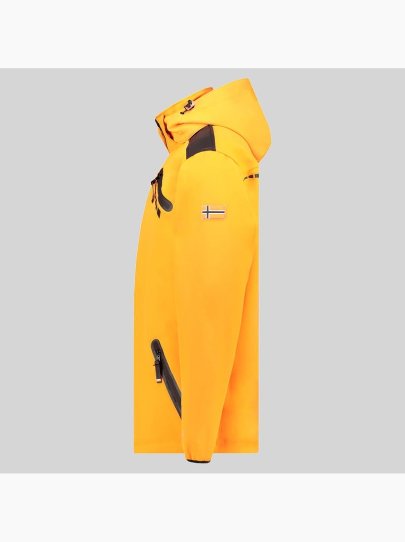 Casaco softshell com capuz twopac – geographical norway Laranja-fluo - Kiabi