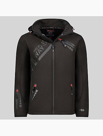 Casaco softshell com capuz twopac – geographical norway