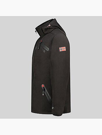Casaco softshell com capuz twopac – geographical norway