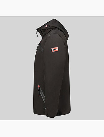Casaco softshell com capuz twopac – geographical norway