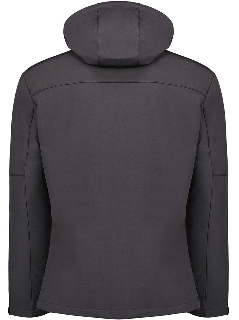 Casaco softshell corta-vento com capuz amovível timmexeak – canadian peak Azul-Preto - Kiabi