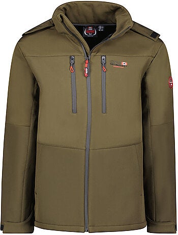 Casaco softshell corta-vento com capuz amovível timmexeak – canadian peak