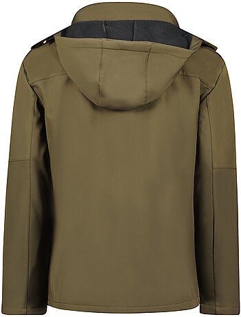 Casaco softshell corta-vento com capuz amovível timmexeak – canadian peak