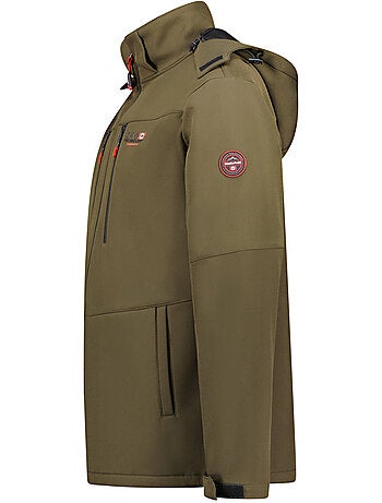 Casaco softshell corta-vento com capuz amovível timmexeak – canadian peak