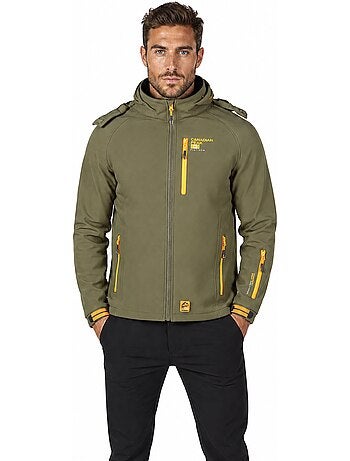 Casaco softshell corta-vento com capuz ritchoneak – canadian peak