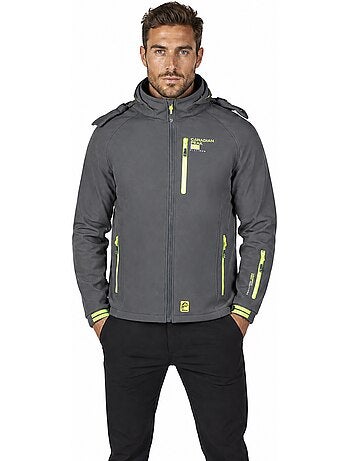 Casaco softshell corta-vento com capuz ritchoneak – canadian peak