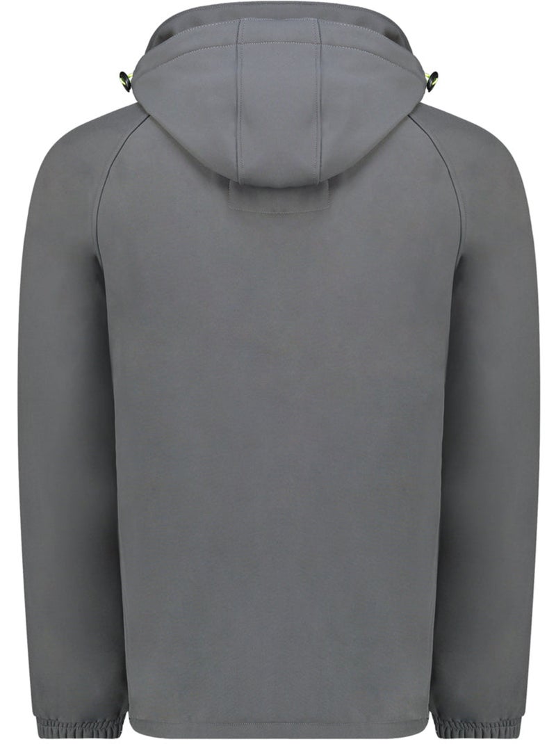 Casaco softshell corta-vento com capuz ritchoneak – canadian peak Cinza escuro - Kiabi