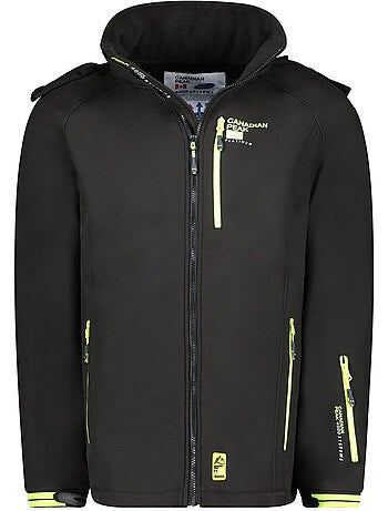 Casaco softshell corta-vento com capuz ritchoneak – canadian peak