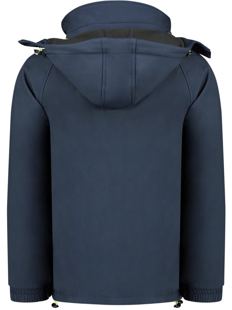 Casaco softshell corta-vento com capuz riziereak – canadian peak Azul-marinho - Kiabi
