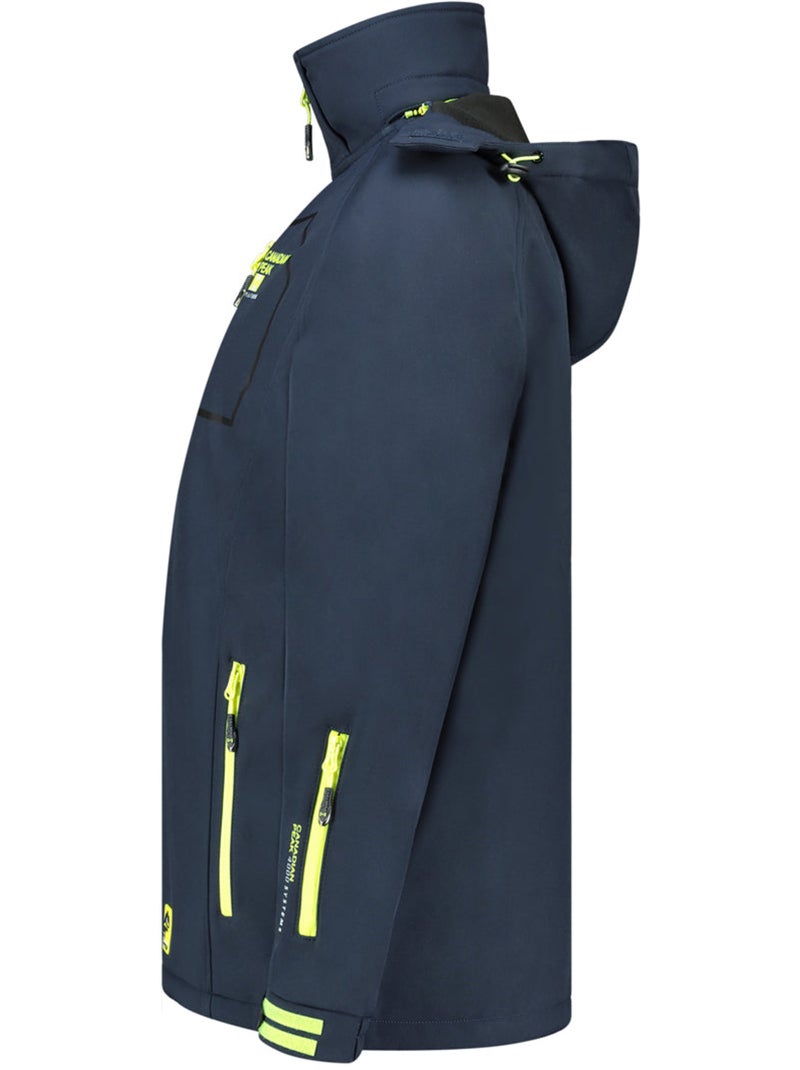 Casaco softshell corta-vento com capuz riziereak – canadian peak Azul-marinho - Kiabi