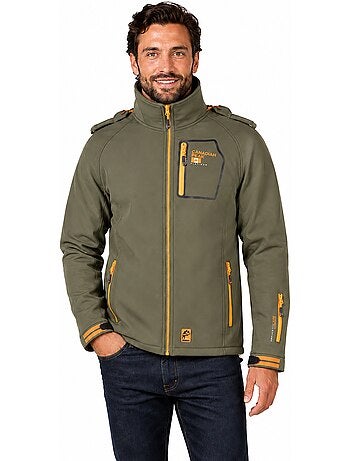 Casaco softshell corta-vento com capuz riziereak – canadian peak