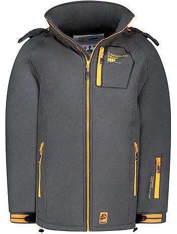 Casaco softshell corta-vento com capuz riziereak – canadian peak
