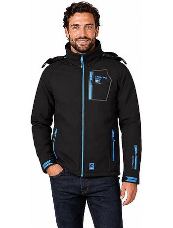 Casaco softshell corta-vento com capuz riziereak – canadian peak