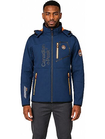 Casaco softshell corta-vento com capuz royauteak – canadian peak