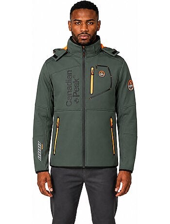 Casaco softshell corta-vento com capuz royauteak – canadian peak