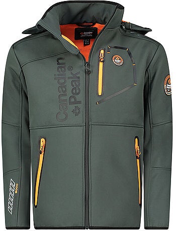 Casaco softshell corta-vento com capuz royauteak – canadian peak