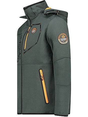 Casaco softshell corta-vento com capuz royauteak – canadian peak