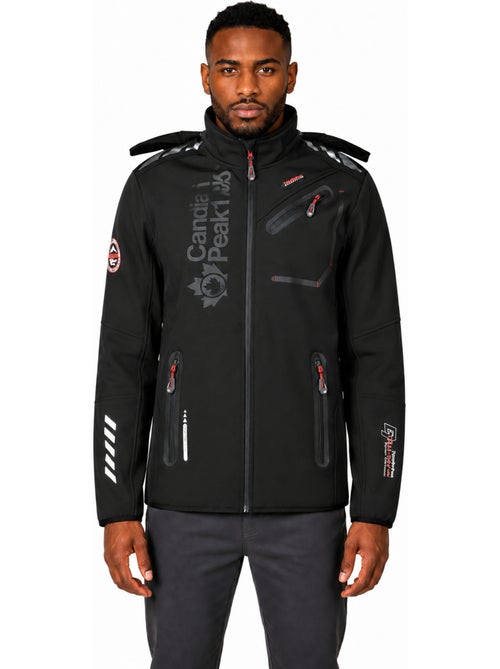 Casaco softshell corta-vento com capuz royauteak – canadian peak - Kiabi Casaco softshell corta-vento com capuz royauteak – canadian peak - Kiabi