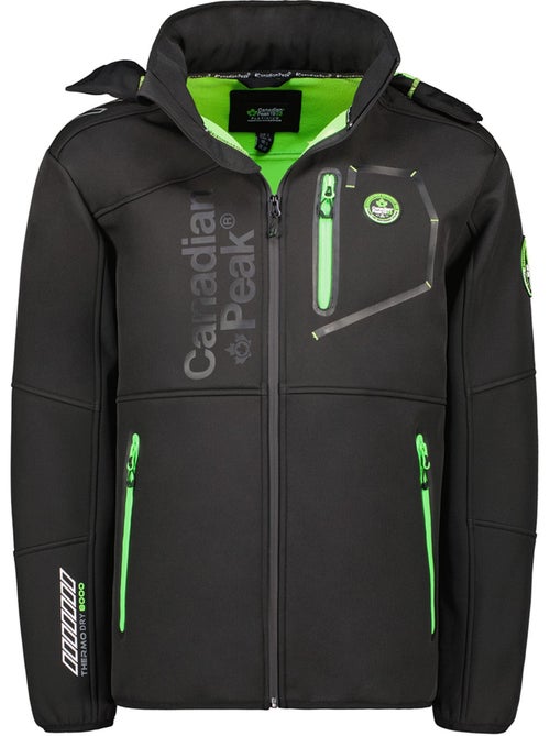 Casaco softshell corta-vento com capuz royauteak – canadian peak - Kiabi Casaco softshell corta-vento com capuz royauteak – canadian peak - Kiabi
