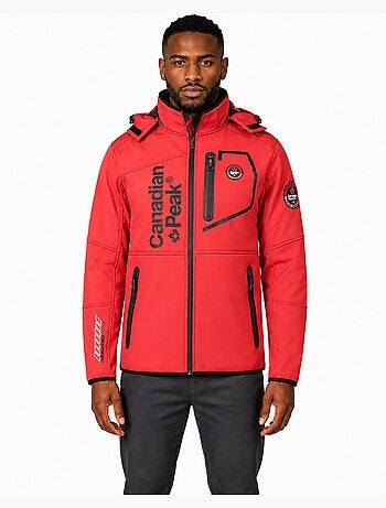 Casaco softshell corta-vento com capuz royauteak – canadian peak