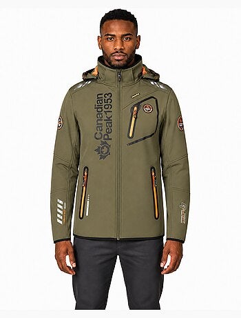 Casaco softshell corta-vento com capuz royauteak – canadian peak