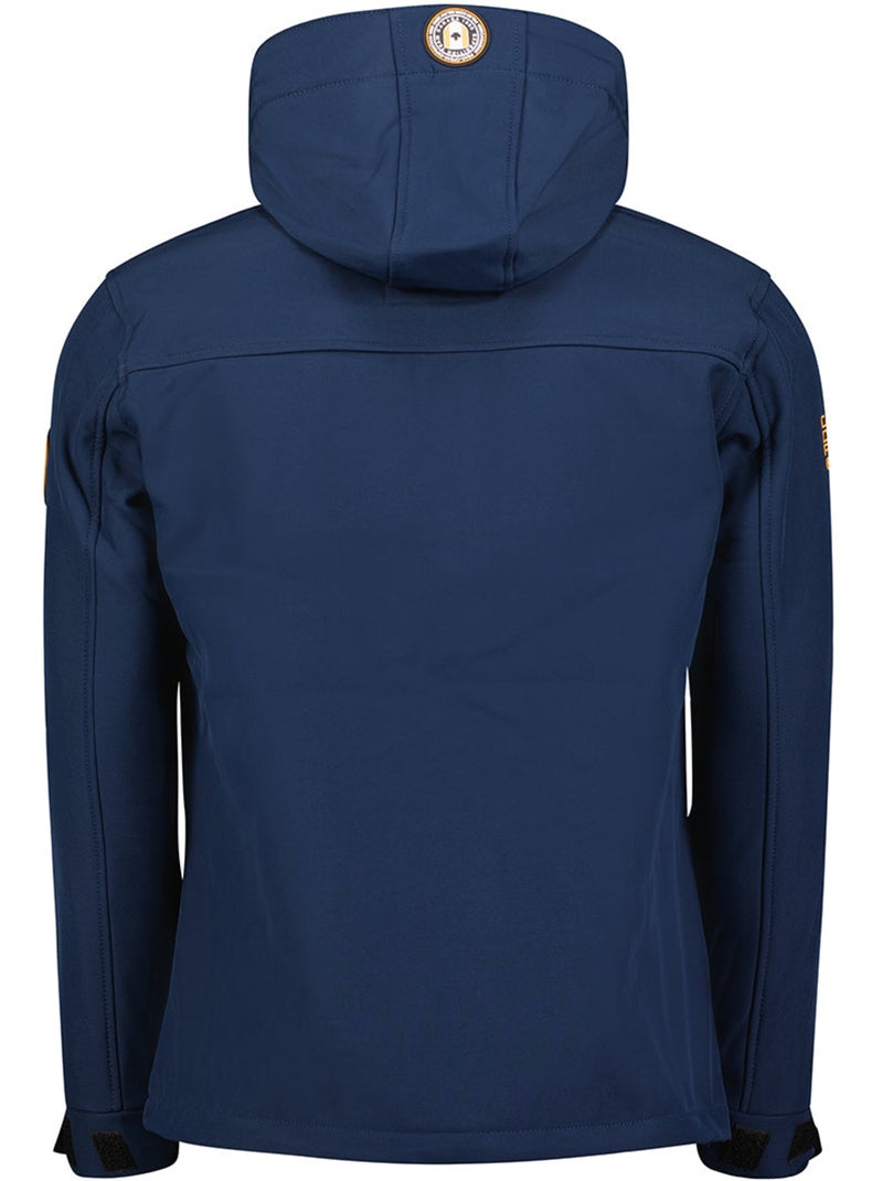 Casaco softshell corta-vento com capuz takeneak – canadian peak Azul-marinho - Kiabi