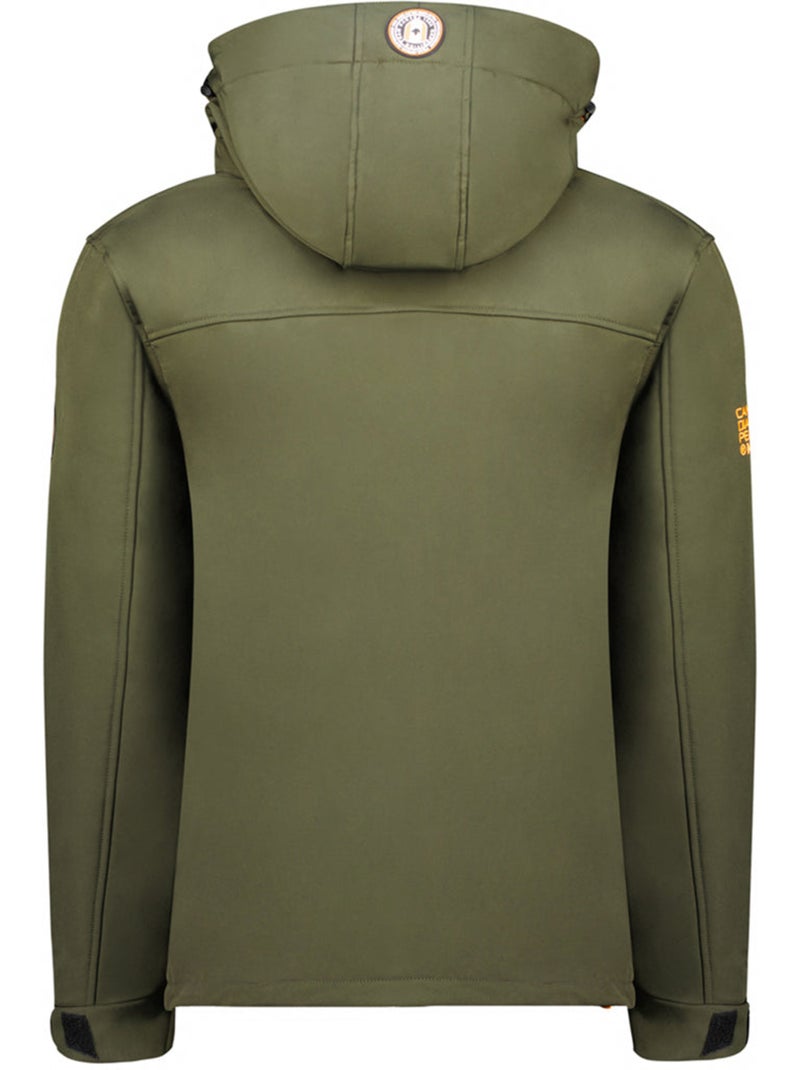 Casaco softshell corta-vento com capuz takeneak – canadian peak Cáqui - Kiabi